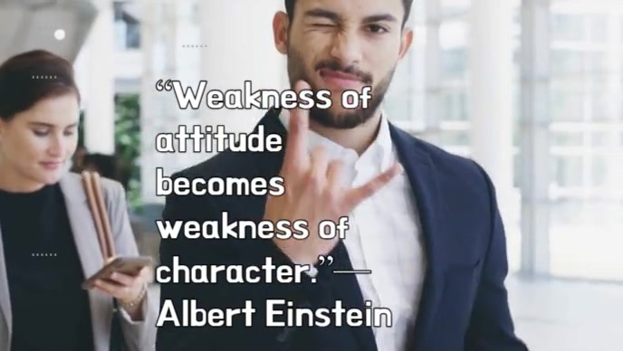 Typographic Character & Attitude Quote Youtube Thumbnail template
