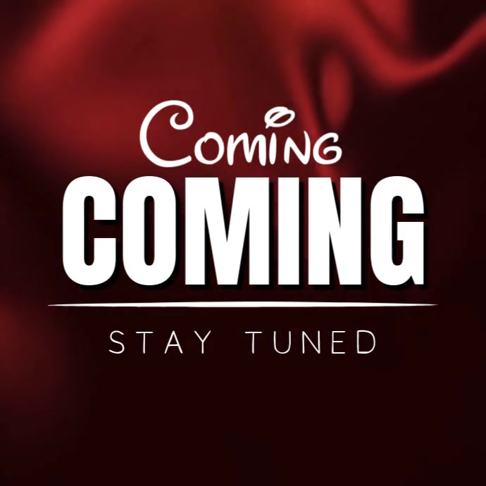 Typographic Coming Soon And Launching Soon Videos Square (1:1) Template ...