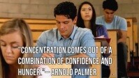 Typographic Concentration And Persistence Quote Youtube Thumbnail template