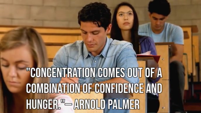 Typographic Concentration And Persistence Quote Youtube Thumbnail template