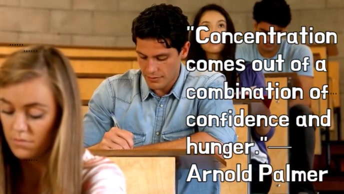 Typographic Concentration And Persistence Quote Youtube Thumbnail template