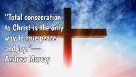 Typographic Consecration Quote Youtube Thumbnail template