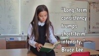 Typographic Consistency Quote  Youtube Thumbnail template