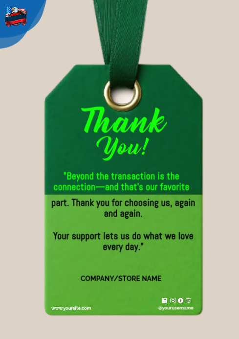 Typographic Customer Appreciation Template A4 | PosterMyWall