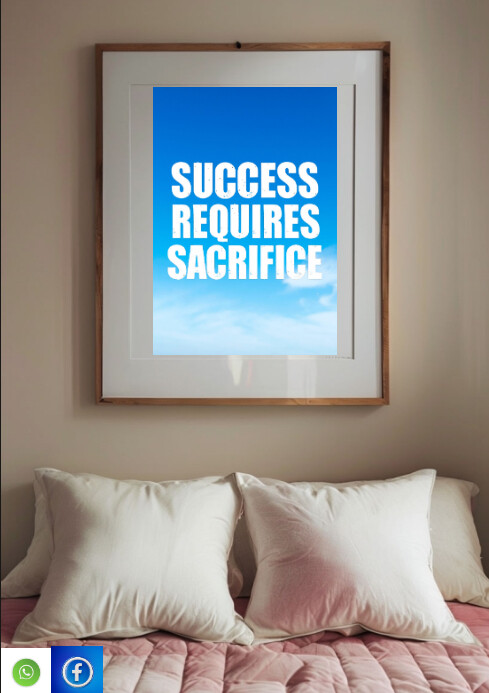 Typographic Daily Motivation A4 template
