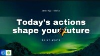 Typographic Daily Motivation Digital Display (16:9) template