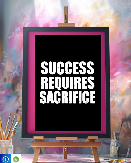 Typographic Daily Motivation Instagram Portrait template