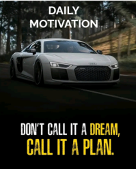 Typographic Daily Motivation Instagram Portrait template