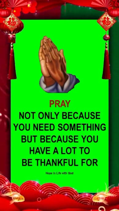 Typographic Daily Prayer Motivation Youtube Short Template | PosterMyWall