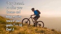 Typographic Determination And Focus Quote  Youtube Thumbnail template