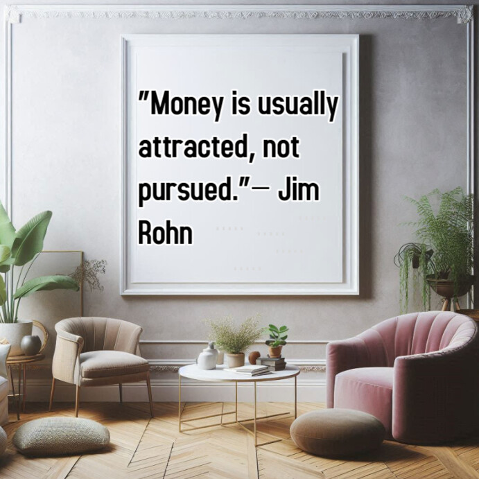 Typographic Earning Quote Instagram Post Template | PosterMyWall