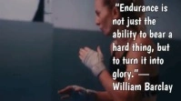 Typographic Endurance & Patience Quote Youtube Thumbnail template