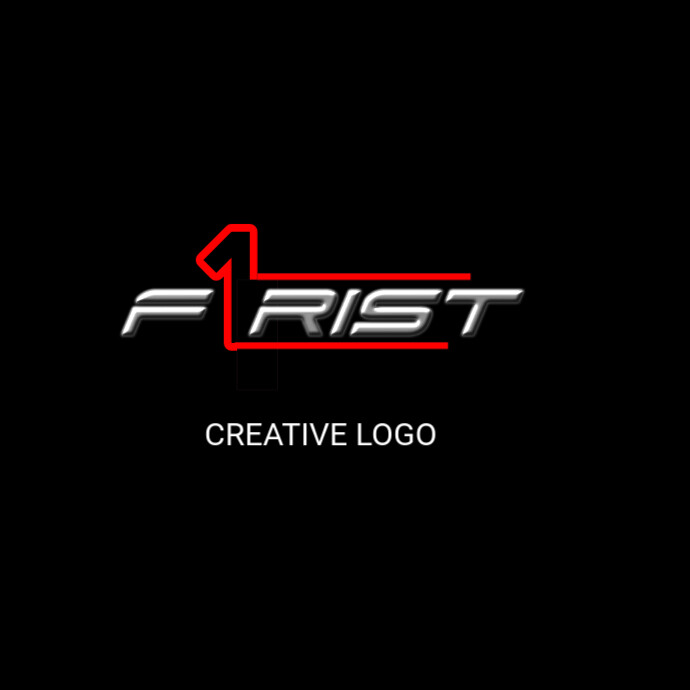 Copy of Typographic Firtst Logo | PosterMyWall