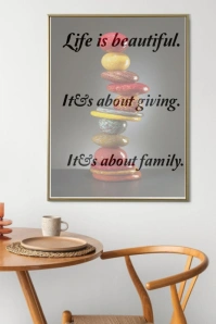 Typographic Foster Wall Frame  Pinterest Grap template