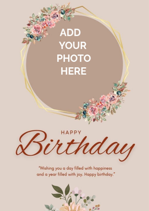 Copy of Typographic Frame A4 | PosterMyWall