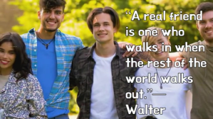 สีน้ำตาล Typographic Friendship Quotes Youtube Thumbnail YouTube-miniature Template
