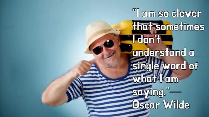 Typographic Funny Quote Youtube Thumbnail template