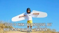 Typographic Funny Quote Youtube Thumbnail template