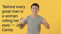 Typographic Funny Quote Youtube Thumbnail template