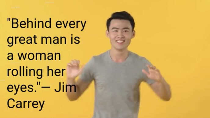 Typographic Funny Quote Youtube Thumbnail template