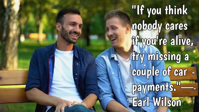 Typographic Funny Quote Youtube Thumbnail template