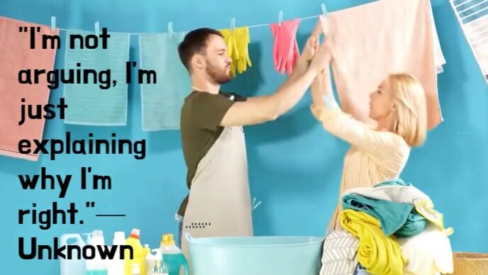 Typographic Funny Quote Youtube Thumbnail template