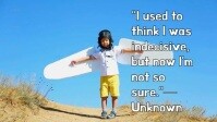 Typographic Funny Quote Youtube Thumbnail template