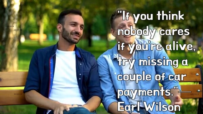 Typographic Funny Quote Youtube Thumbnail template
