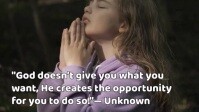 Typographic God Quote  Youtube Thumbnail template