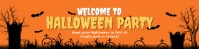 Typographic Halloween Sale, Halloween Banner 2' × 8' template