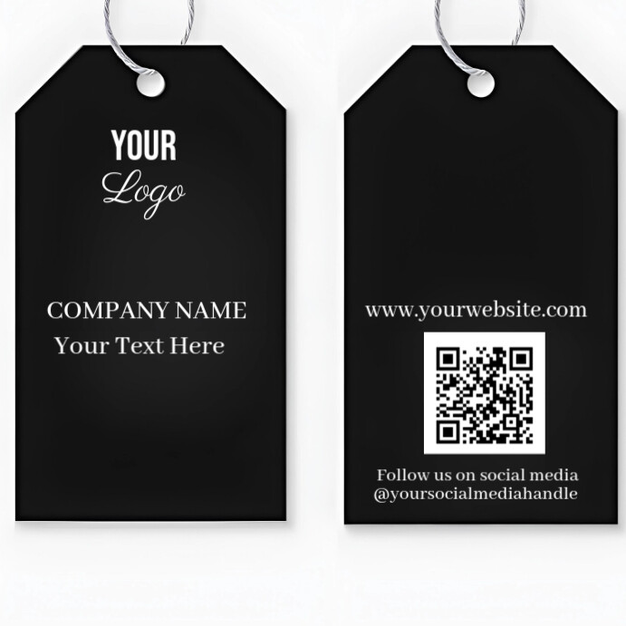 Typographic Hang Tag Design Instagram Post Templat | PosterMyWall