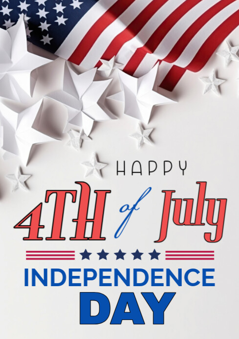 Modèle Typographic Happy 4th Of July Independence Day Celebration ...