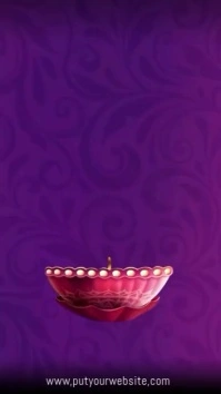 Typographic Happy Diwali Instagram Reel template