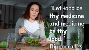 Typographic Healthy Eating Quote Youtube Thumbnail YouTube-Miniaturansicht template