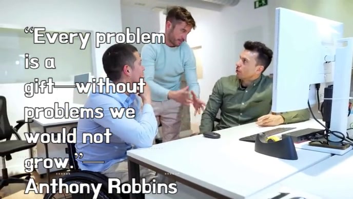Typographic Ideas & Problem Solving Quote Youtube Thumbnail template