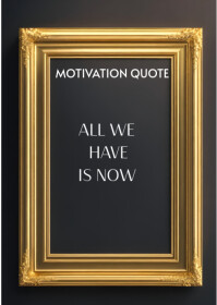 Typographic Inspirational Mockup Frame  A6 template