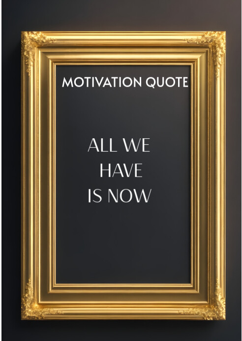 Typographic Inspirational Mockup Frame  A6 template