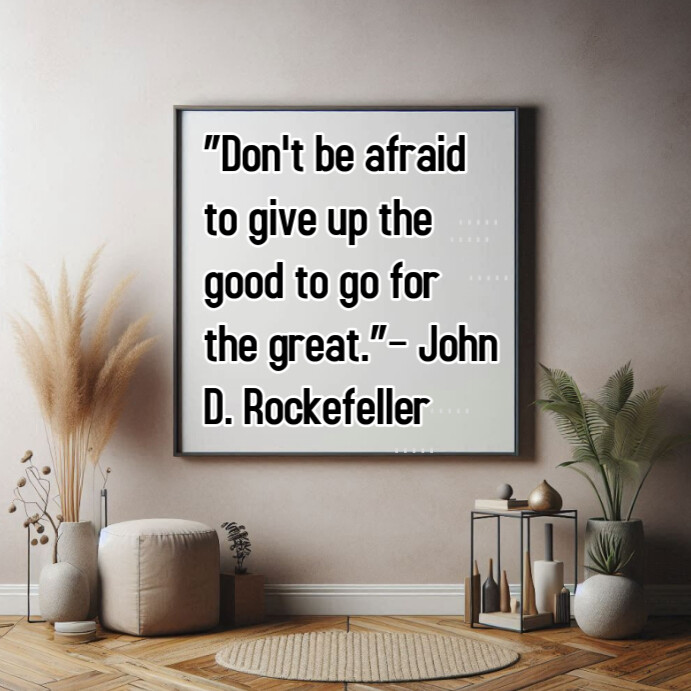 Typographic Inspirational Quote For Success Instagram Post Instagram-Beitrag template