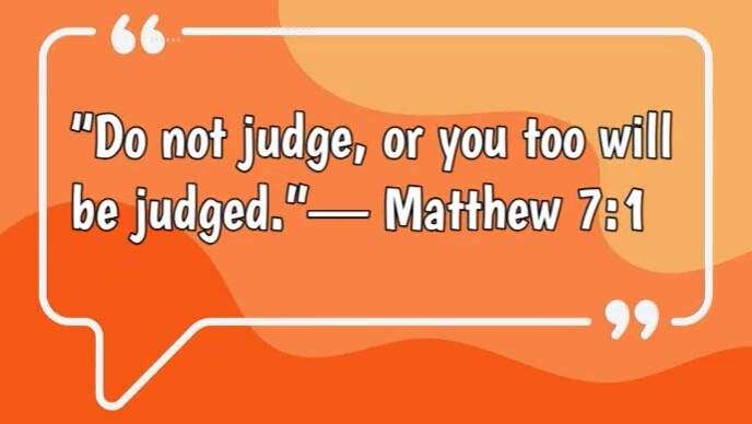 Typographic Judgement Quote Youtube Thumbnail template
