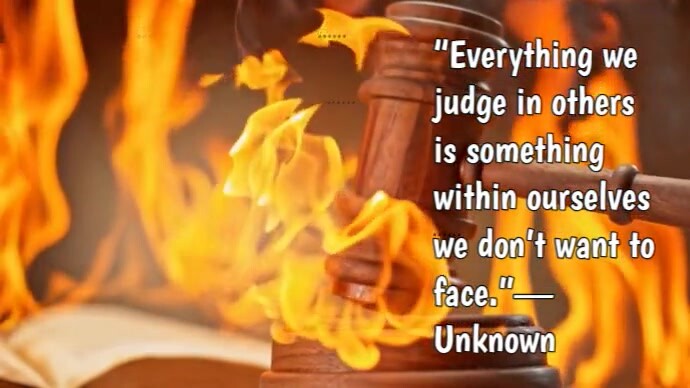 Typographic Judgement Quote Youtube Thumbnail template