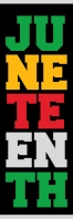 Typographic Juneteenth  Banner 2' × 6' template