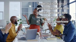 Grey Typographic Leadership Quote Youtube Thumbnail YouTube-miniature Template