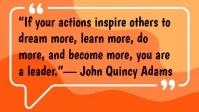 Typographic Leadership Quote Youtube Thumbnail template