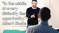 Typographic Life Lesson Quote Youtube Thumbnail template