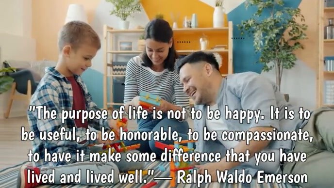 Typographic Life Quote Youtube Thumbnail template