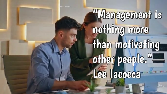 Typographic Management & Work Relation Quote Youtube Thumbnail template