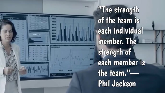 Typographic Management & Work Relation Quote Youtube Thumbnail template