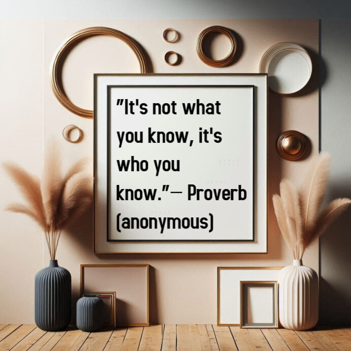 Typographic Marketing And Network Quote Instagram Post template