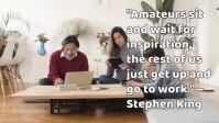 Typographic Motivation And Productivity Quote Youtube Thumbnail template