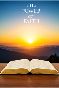 Typographic Motivational Bible Quotes  Poster template